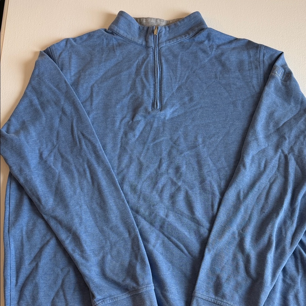 Peter Millar Men's Azure Zip-Up Sweater